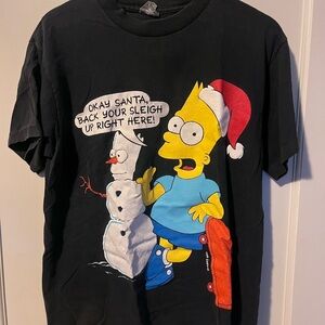 Vintage Bart Simpson Christmas t shirt.